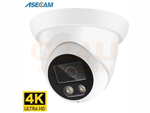 ASECAM 4 MP dome IP camera (2.8 mm) - wit