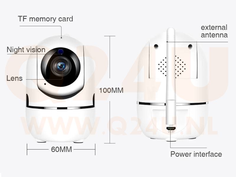 Pan tilt IP Camera – Slimme bewaking voor thuis en babykamer - YCC365 app