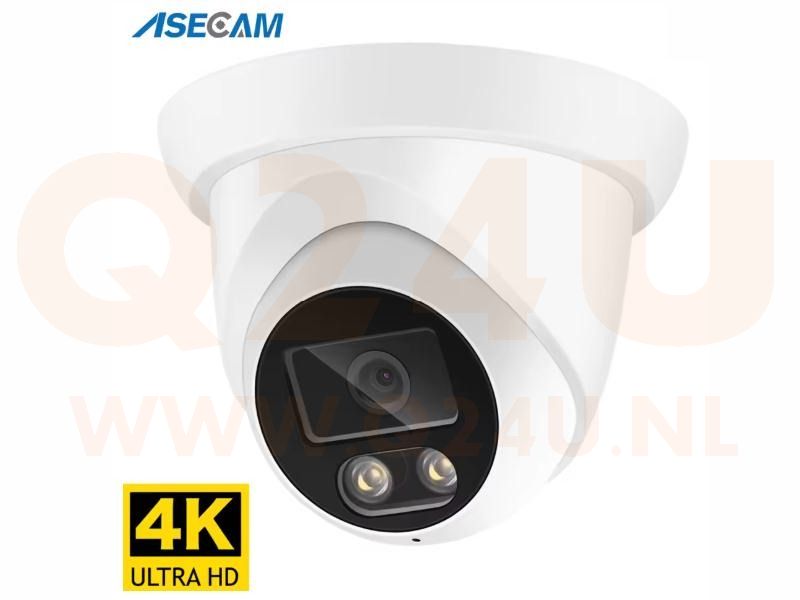 ASECAM 4 MP dome IP camera (2.8 mm) - wit